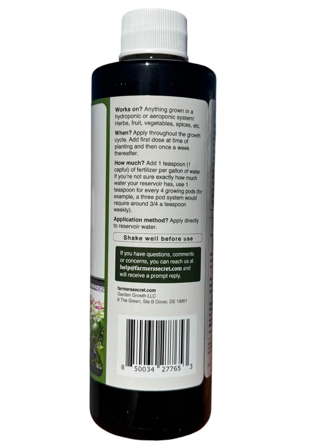 Hydroponic Booster Fertilizer – Super Concentrated 4-11-8 Formula – Use with Any