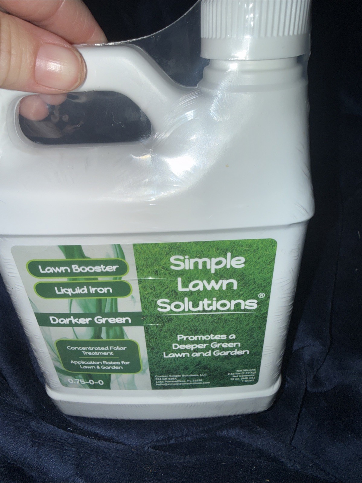 32 Oz Liquid Iron Fertilizer Darker Green Micronutrients Concentrated Plants New