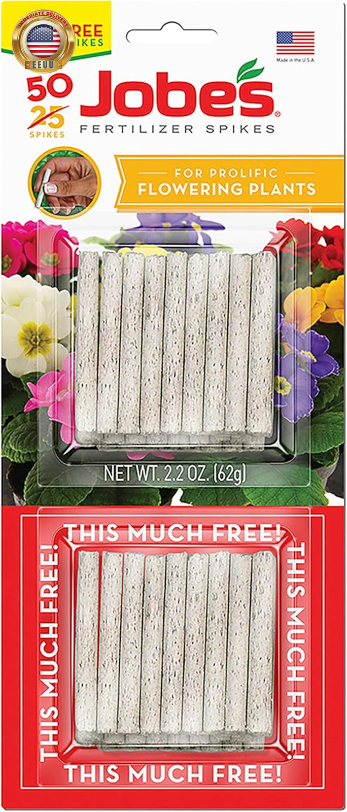 Jobe’S Plant Food Fertilizer Spikes, Easy Plant Care for All Indoor Flowering Ho