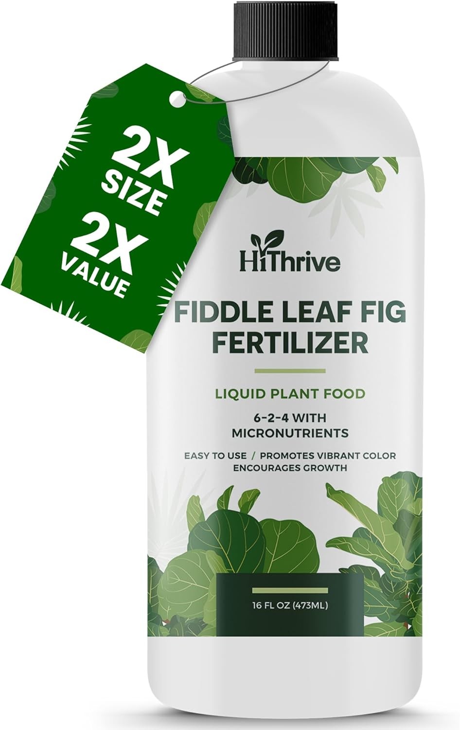 Fiddle Leaf Fig Fertilizer, Liquid Feed for Strong, Healthy Growth, 16oz | HiThr