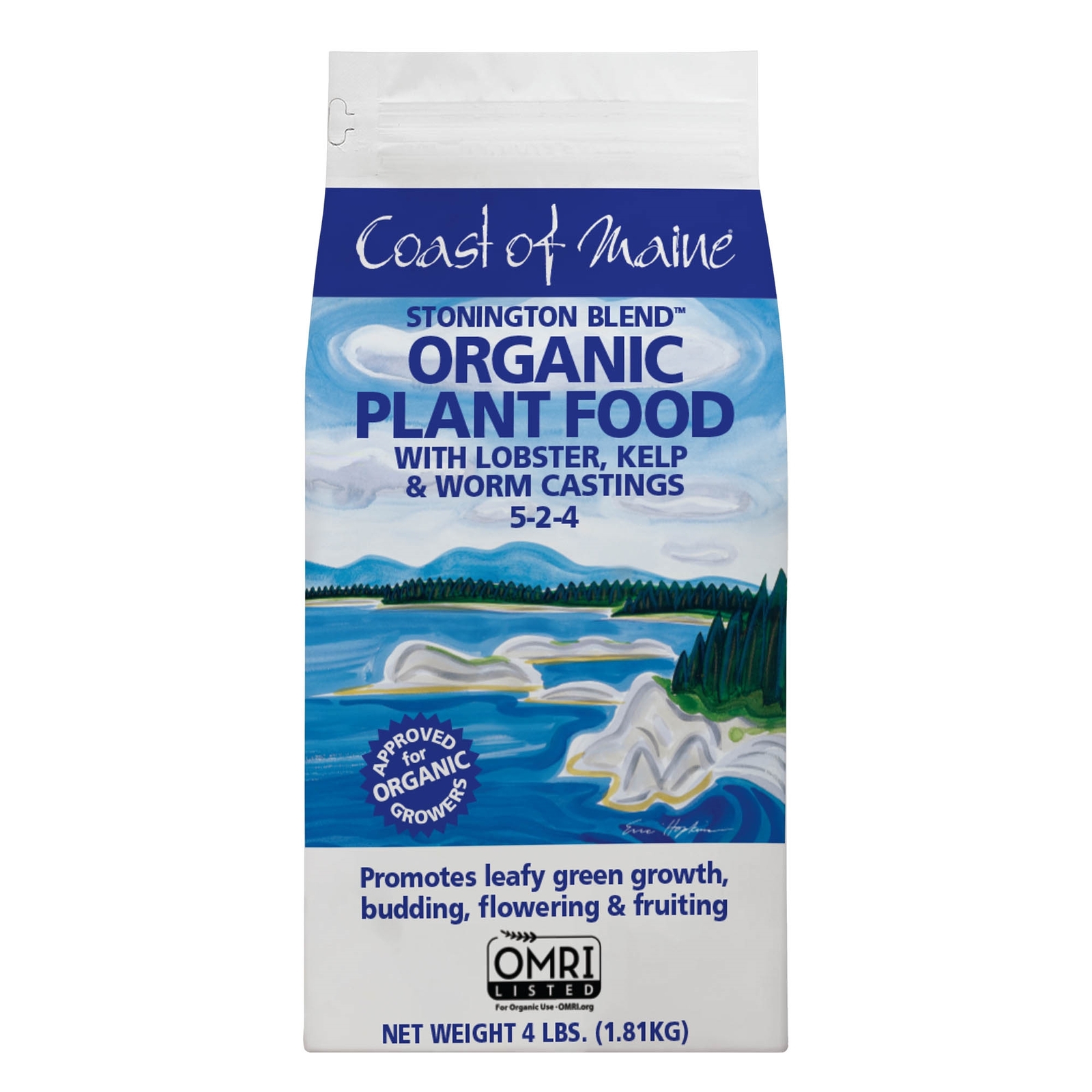 Coast of Maine ( 5-2-4 ) Stonington Blend Plant Food, 4lbs, 2 Pack