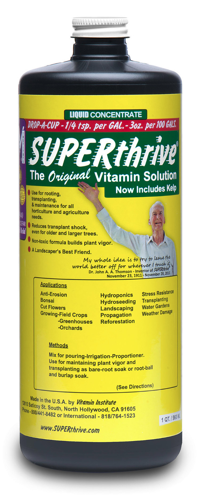 Superthrive Plant Food/Hormones Quart 32 oz. B Vitamins