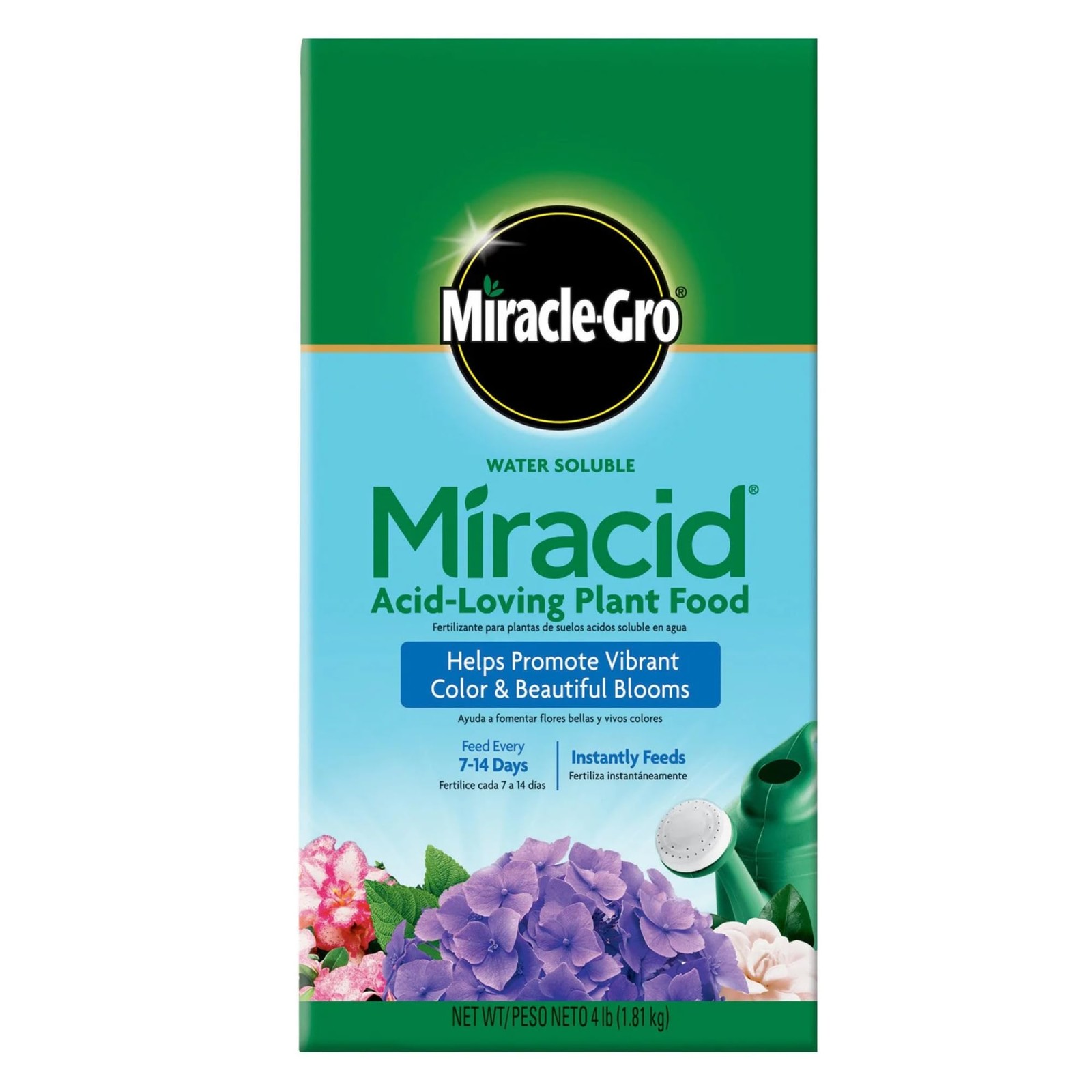 New Best Miracle Gro Garden Pro Water Soluble Miracid Plant Food 30-10-10 4 Lb.