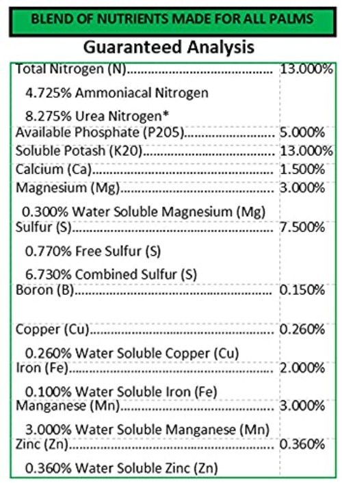7 LB. – Dual Action Palm Tree Fertilizer with Free Measuring Scoop