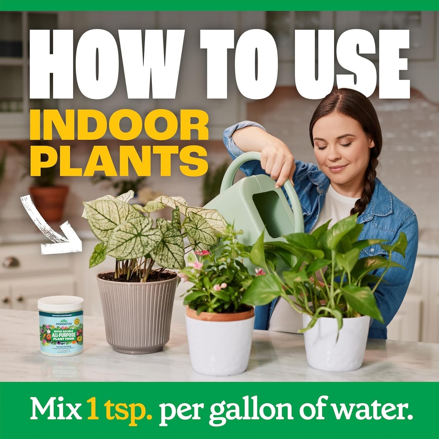 Water Soluble All Purpose Plant Food 20-10-20 – 1.5 lb for Lush Growth