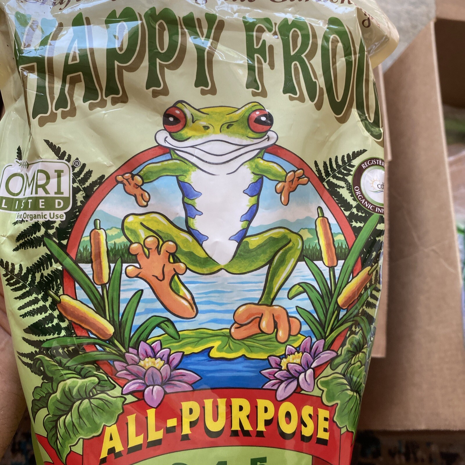 FoxFarm FX14620 Happy Frog All-Purpose Fertilizer, 4 lb Bag Nutrients