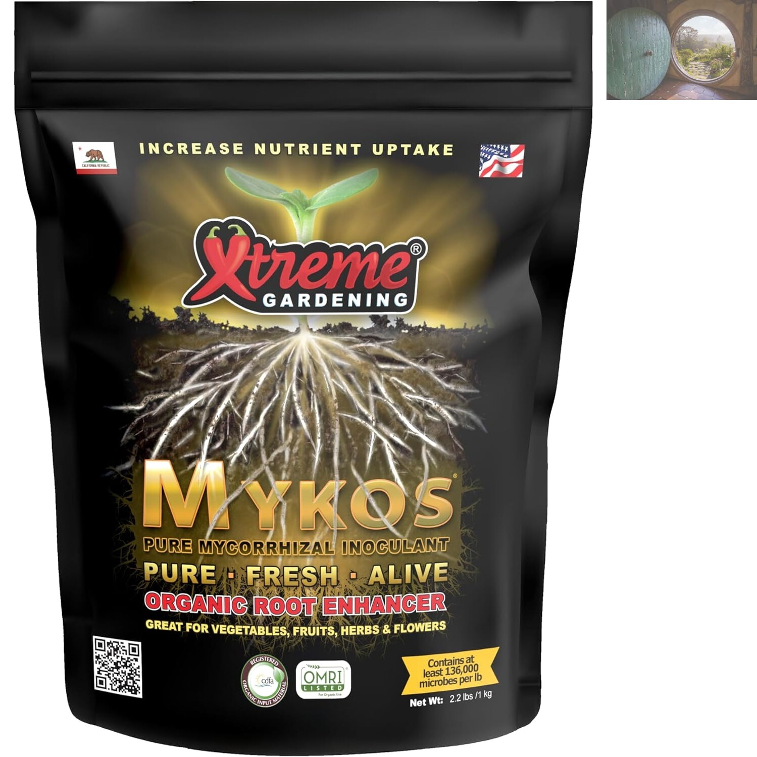 2.2 LB Mykos Mycorrhizal Inoculant – Your Organic Solution for Healthier Plants