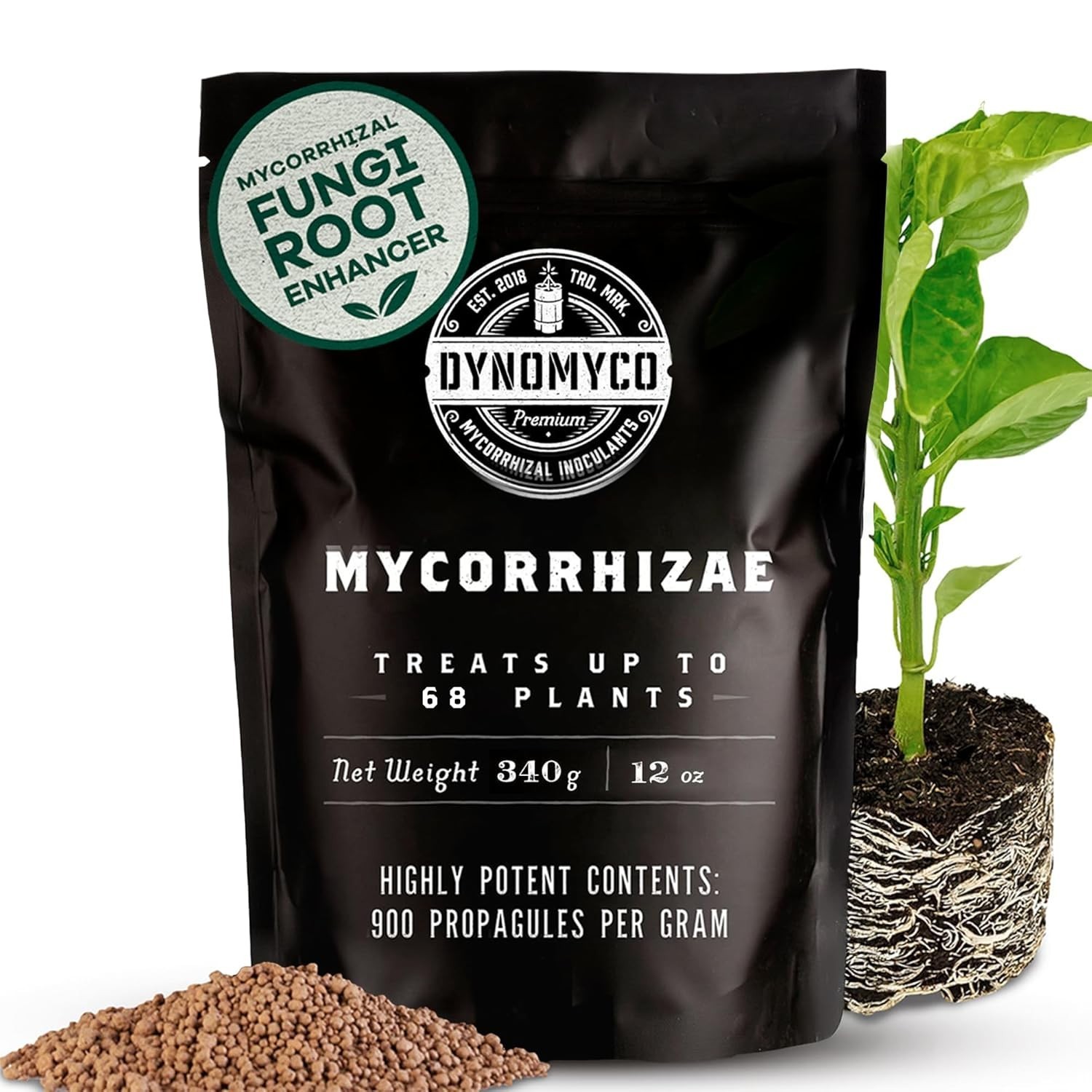 Concentrated Mycorrhizal Fungi Granules, 340g – Root Growth & Stress Protection