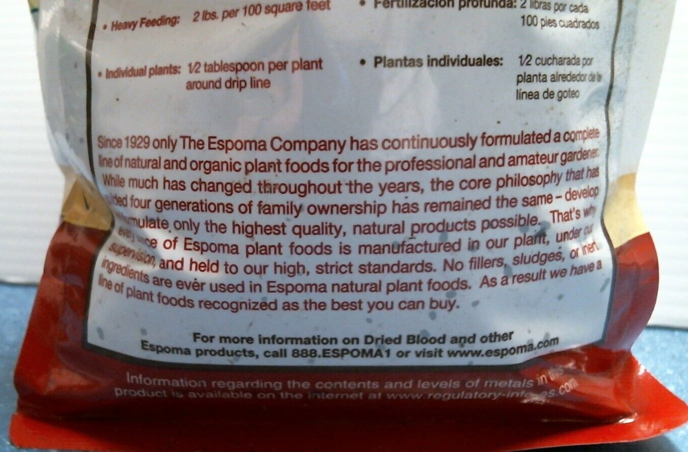 Espoma Organic Traditions Dried Blood Meal 3.5 Lbs. (01303) FS