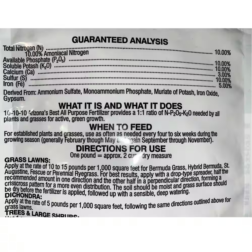 5 lb. 10-10-10 All Purpose Fertilizer Flowers, Trees, Shrubs, Plants, Grasses