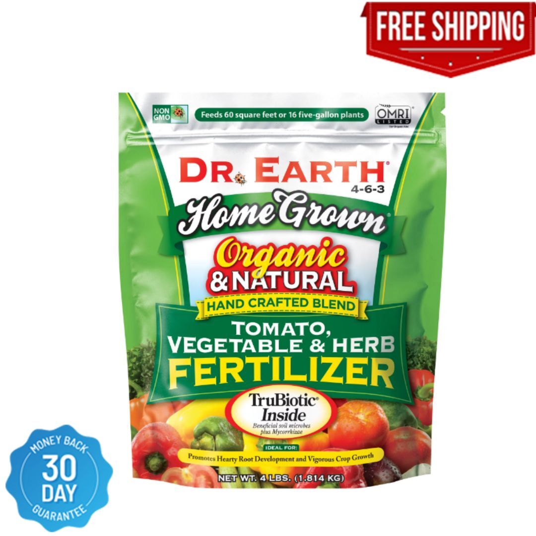 Dr Earth Organic Home Grown Tomato Vegetable Plant Food and Fertilizer 4 lbs.