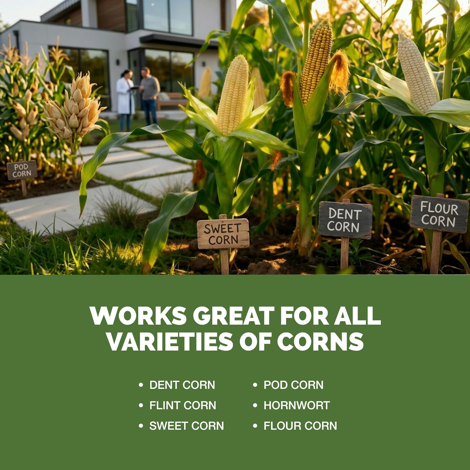 High Nitrogen Fertilizer for Corn – Liquid Plant Food for Strong Stalk Growth, D