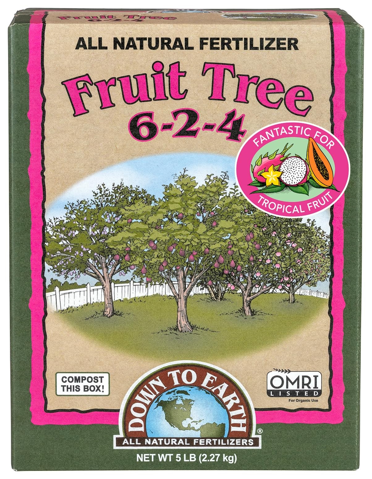Organic Fruit Tree – Plant Food for Apples, Pears, Plums and Tropical Fruit T…