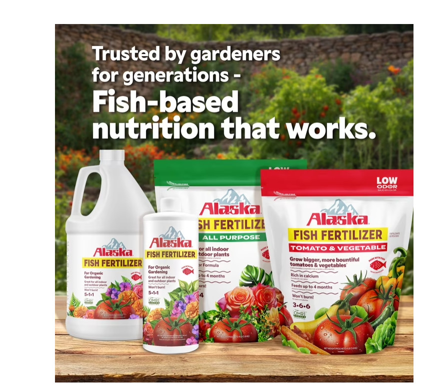 Alaska Fish Fertilizer 5-1-1 Plant Food, 1 gal