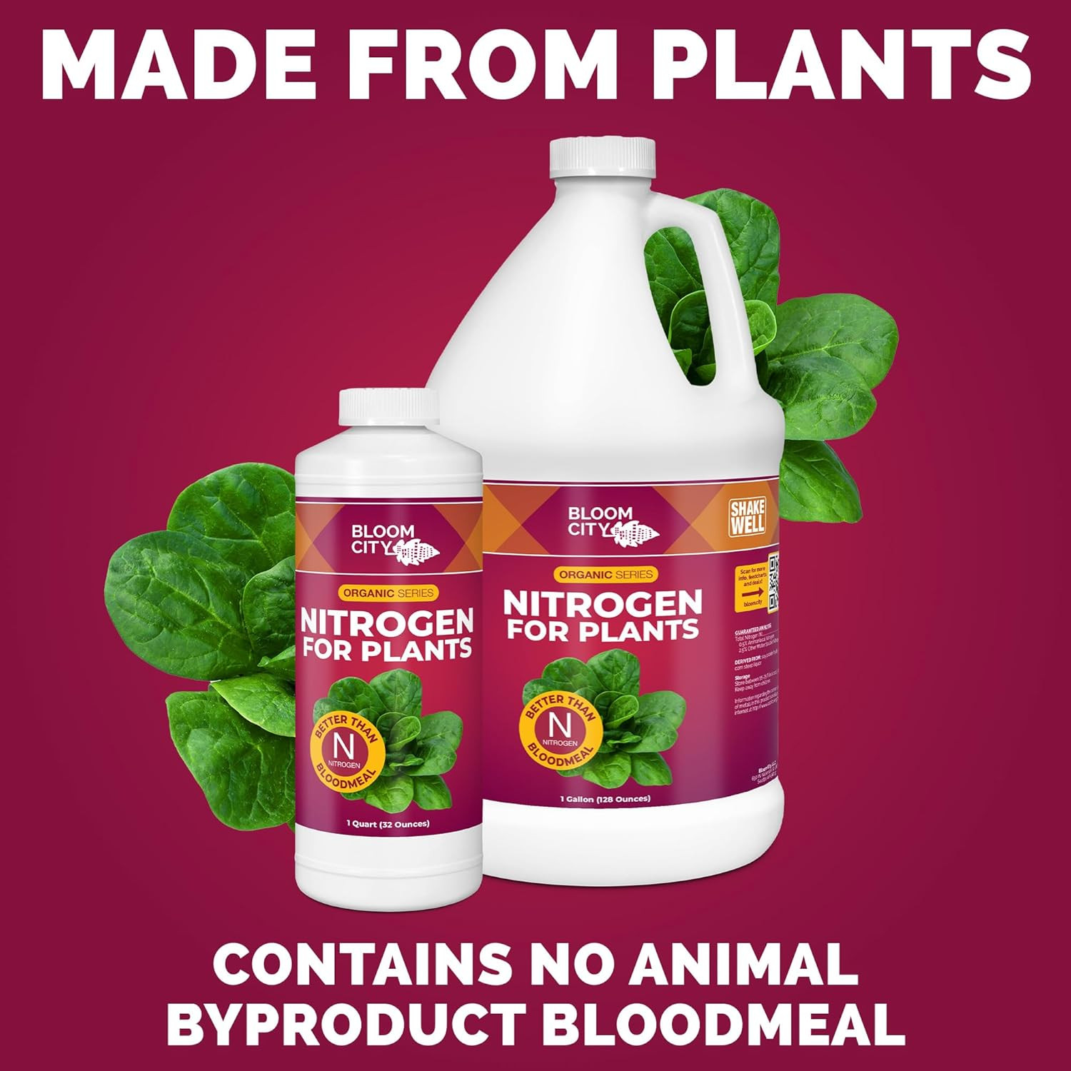 Organic Nitrogen for Plants, Liquid Nitrogen Fertilizer, for Lawns & Gardens