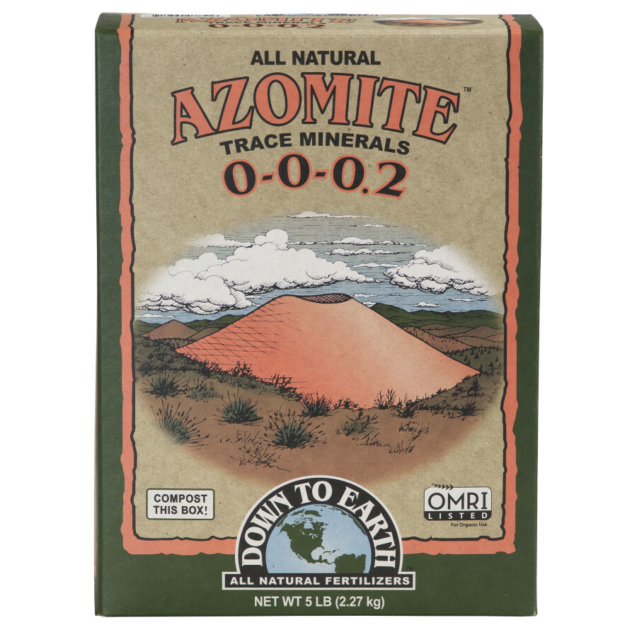 DOWN TO EARTH AZOMITE SR POWDER NATURAL 0-0-0.2 5 LB