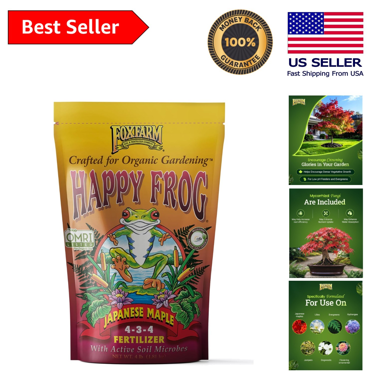 4-3-4 Happy Frog Fertilizer for Strong Branches – Ideal for Japanese Maples