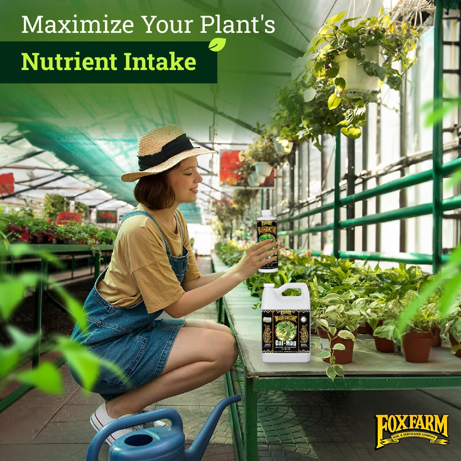 FoxFarm Bush Doctor Cal Mag Fertilizer 1 Quart for Healthy Plants and Gardens