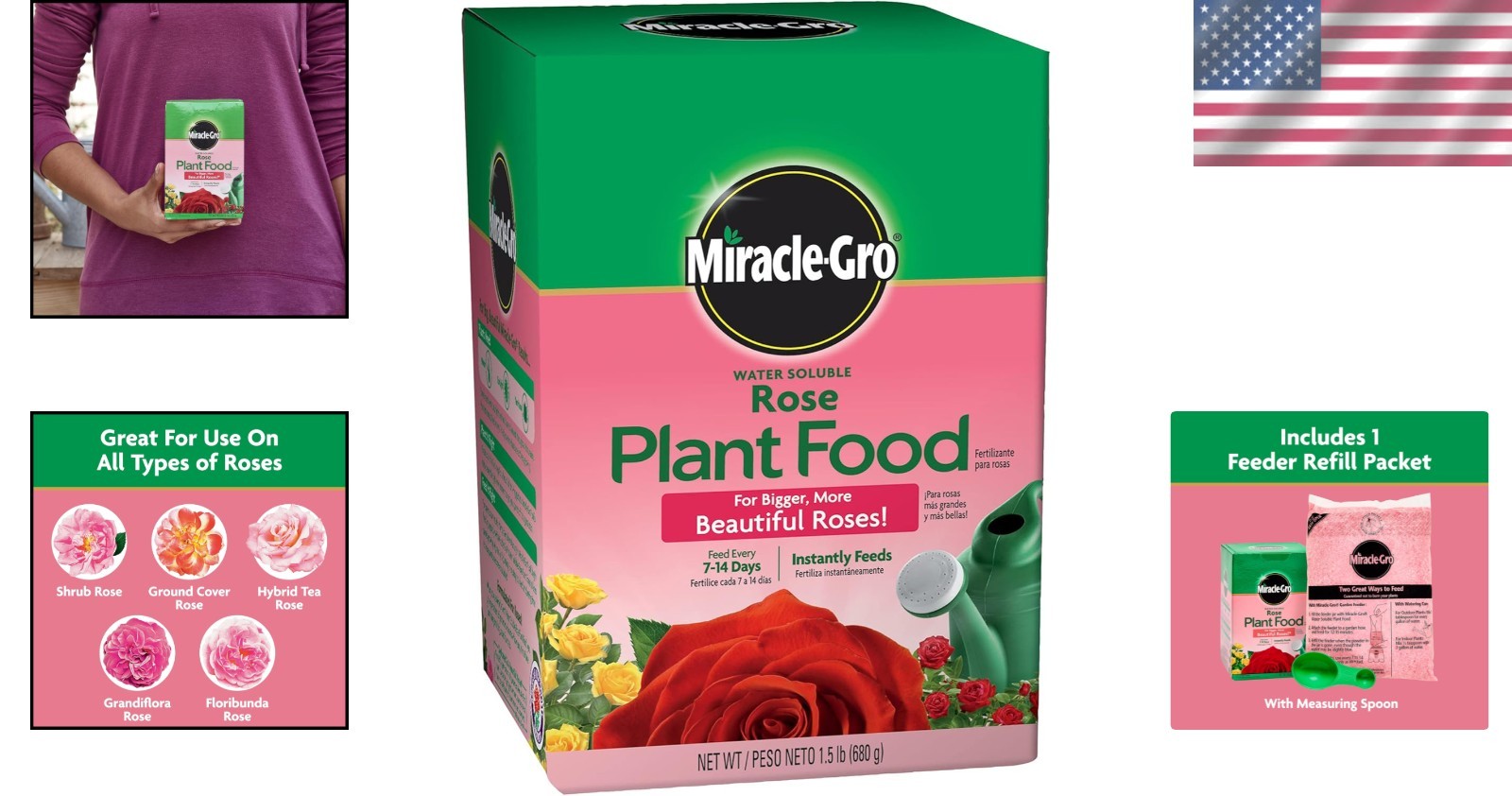Instant Action 1.5 lb Water Soluble Rose Food – Safe for Indoor & Outdoor Use
