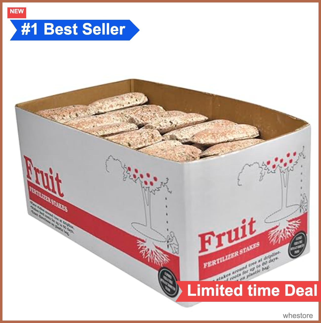 Fertilizer Spikes 160 Count for Fruit Citrus Trees Slow Release 8-11-11 NPK