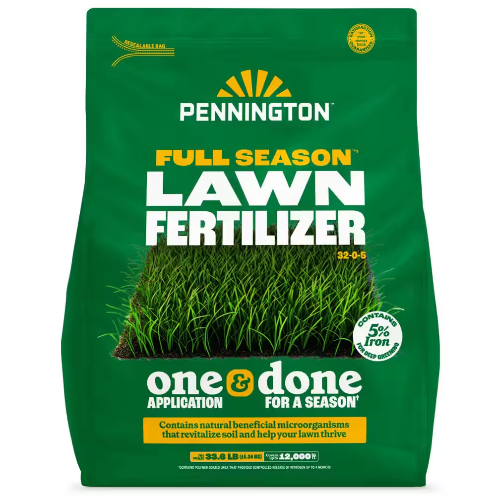 33.6 Lbs. 12,000 Sq. Ft. Full Season Lawn Fertilizer Granules 32-0-5