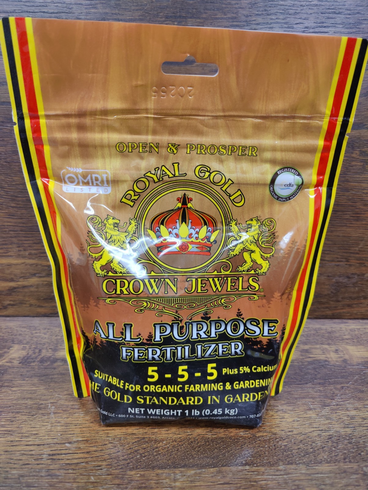 Royal Gold All Purpose 5-5-5. 1lb (0.45kg) Organic fertilizer for garden.