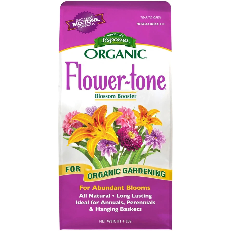 Espoma FT4 4 LB Bag of 3-4-5 Organic Flower Tone Plant Supplement Food