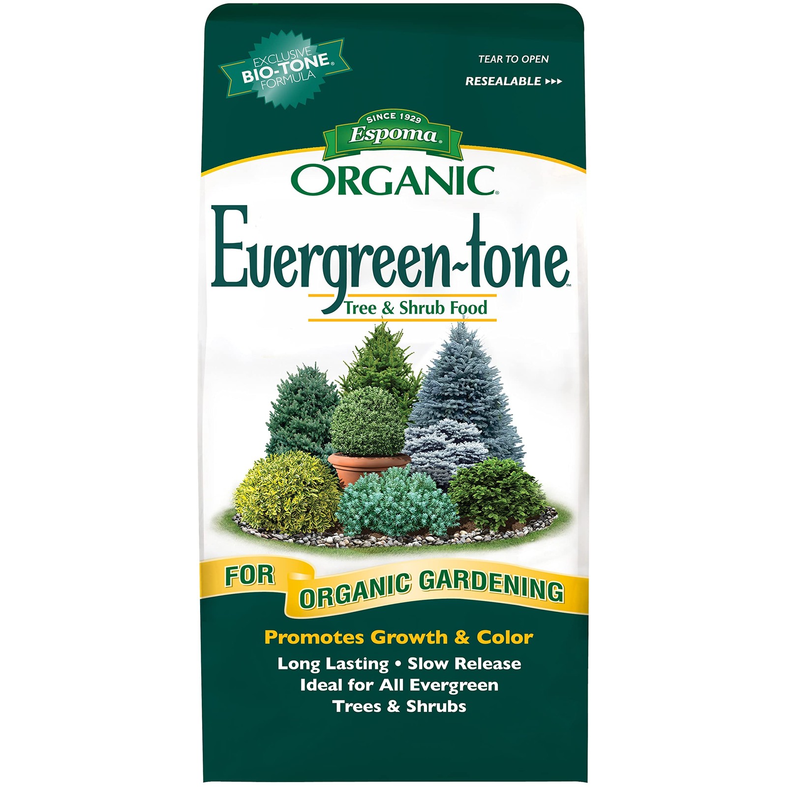 Espoma Organic Evergreen-Tone 4-3-4 Natural & Organic Fertilizer and Plant Fo…