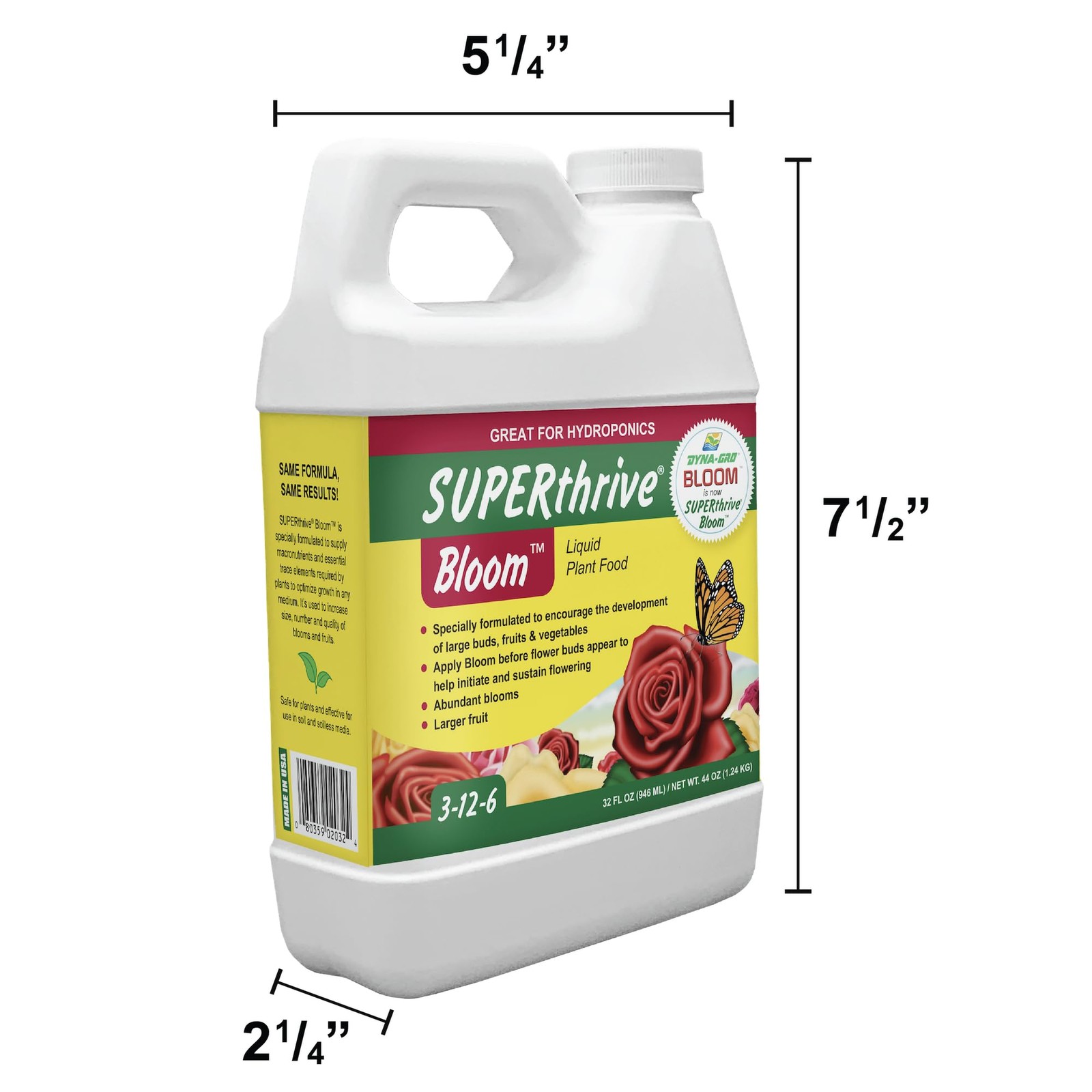 “Bloom Plant Food 3126 for Thriving Gardens 1 Quart Size”