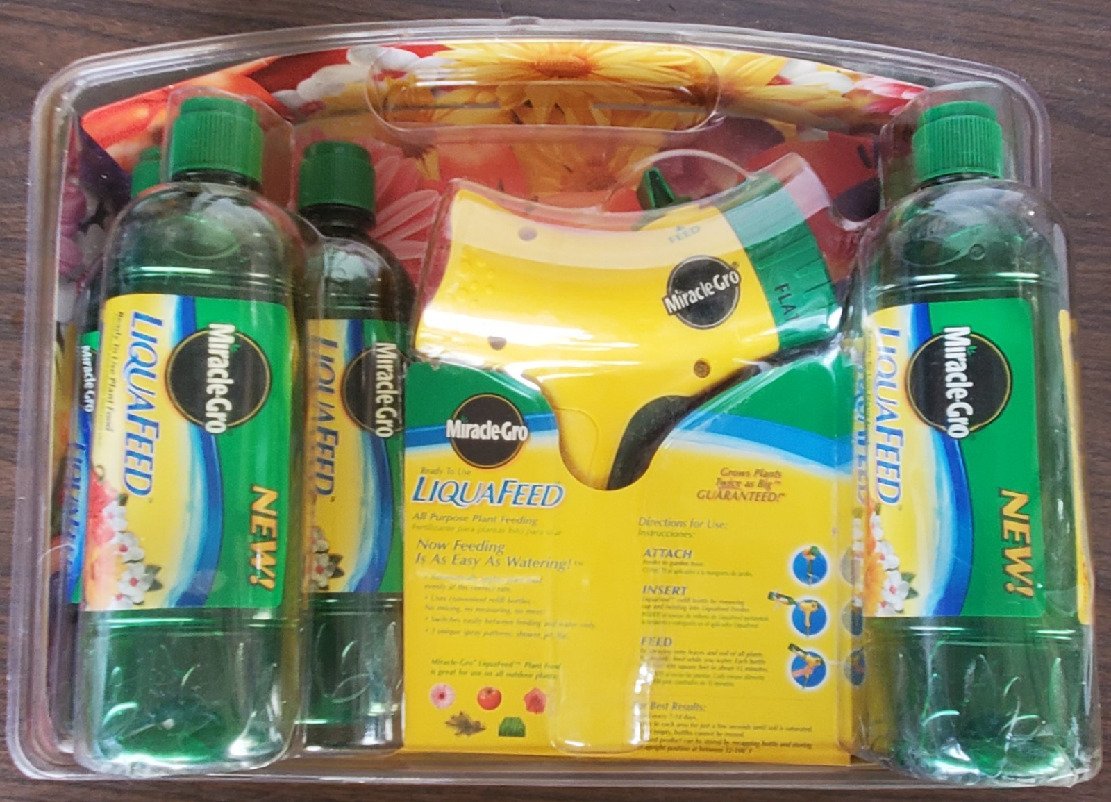 Miracle-gro Liquafeed Special Pack Feeds Grows Plants 5 Refill Starter Kit