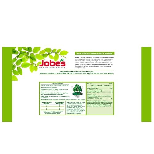 Jobe’s 01310, Fertilizer Spikes, For Trees and Shrubs, 9 Spikes