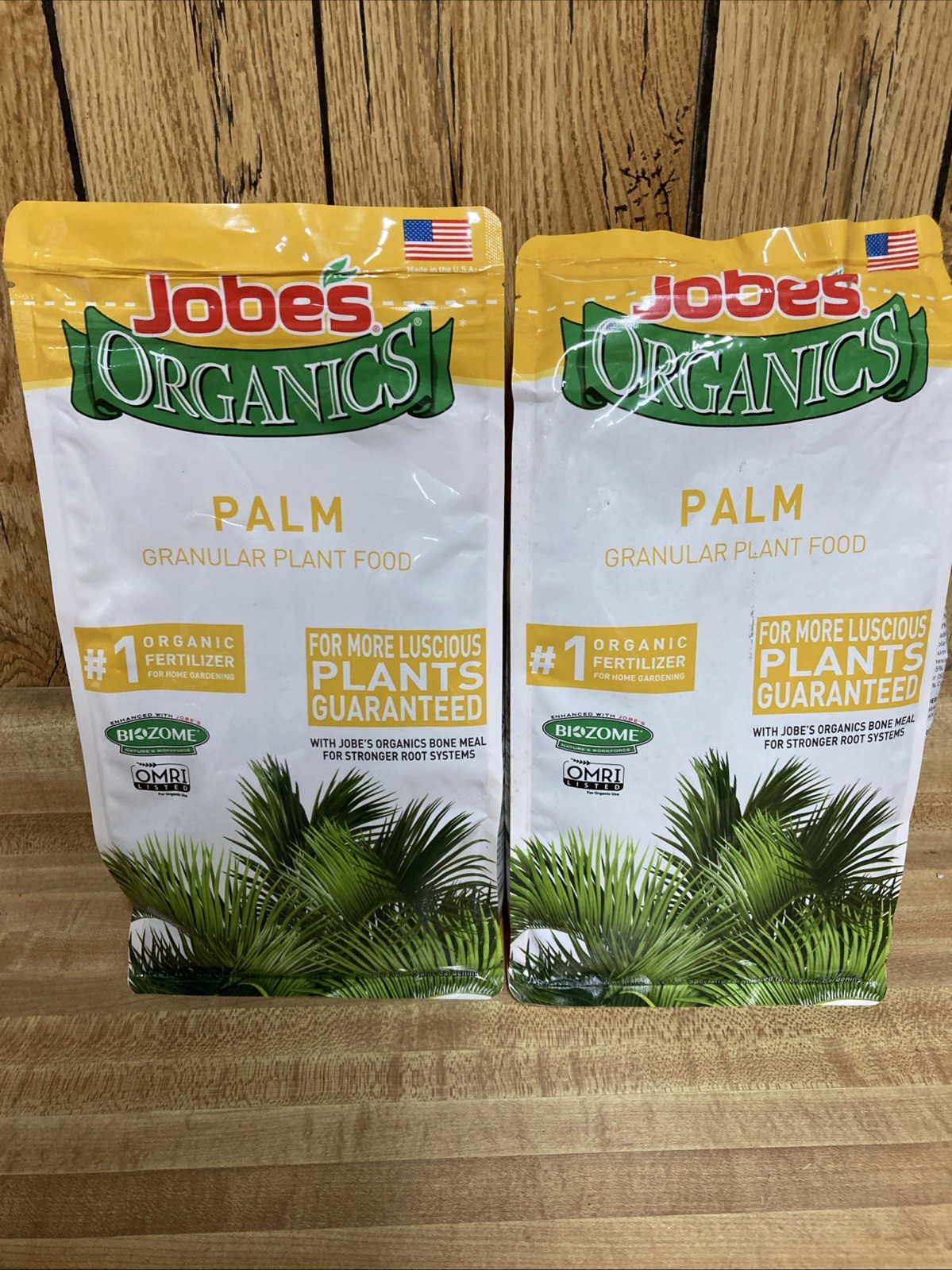 2 Pack Jobe’s Organics Granules Palm Plant Food 4 lb. Each New