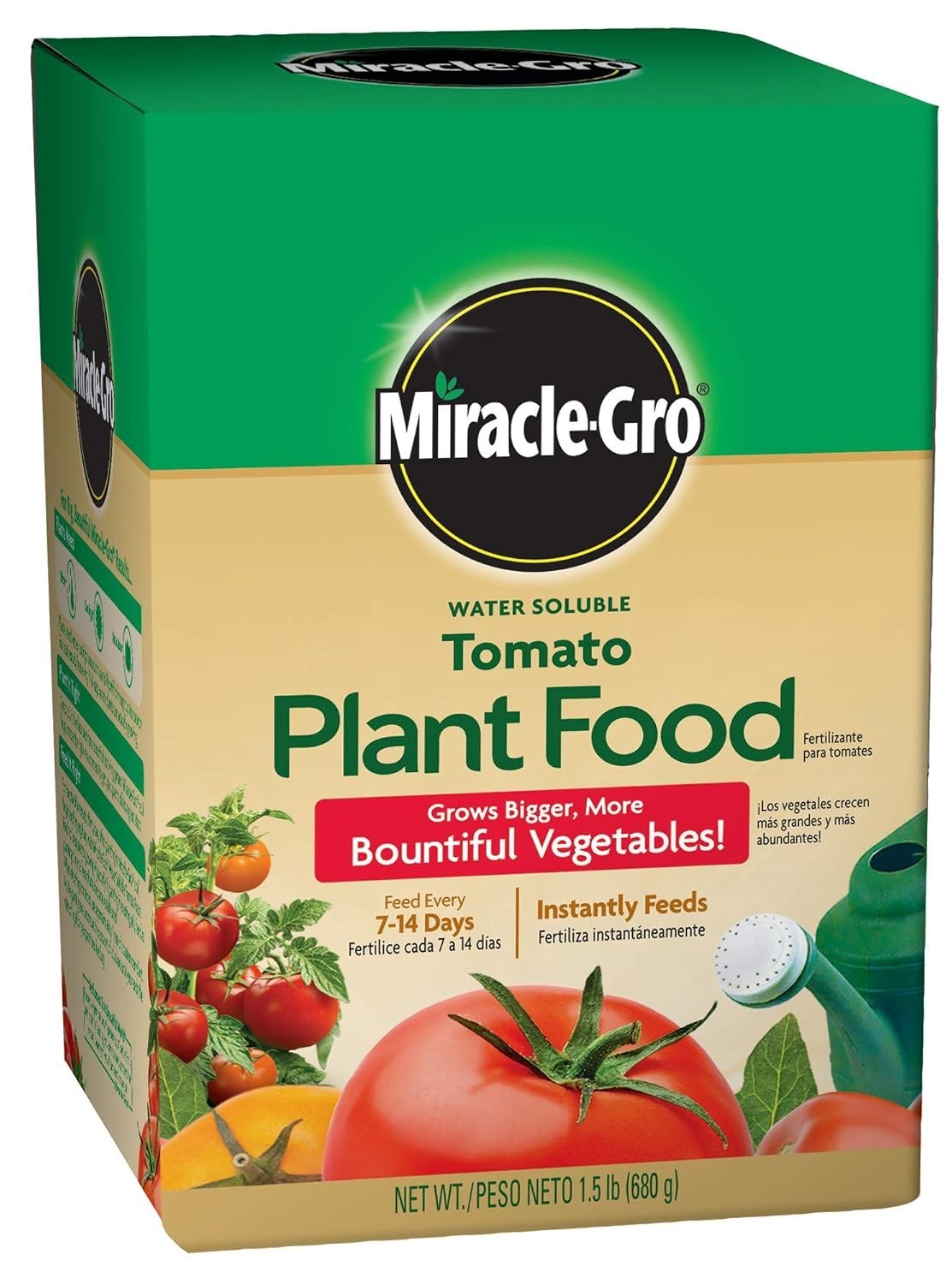 Miracle-Gro Water Soluble Tomato Plant Food, 1.5 lb – Boosts Growth Safely