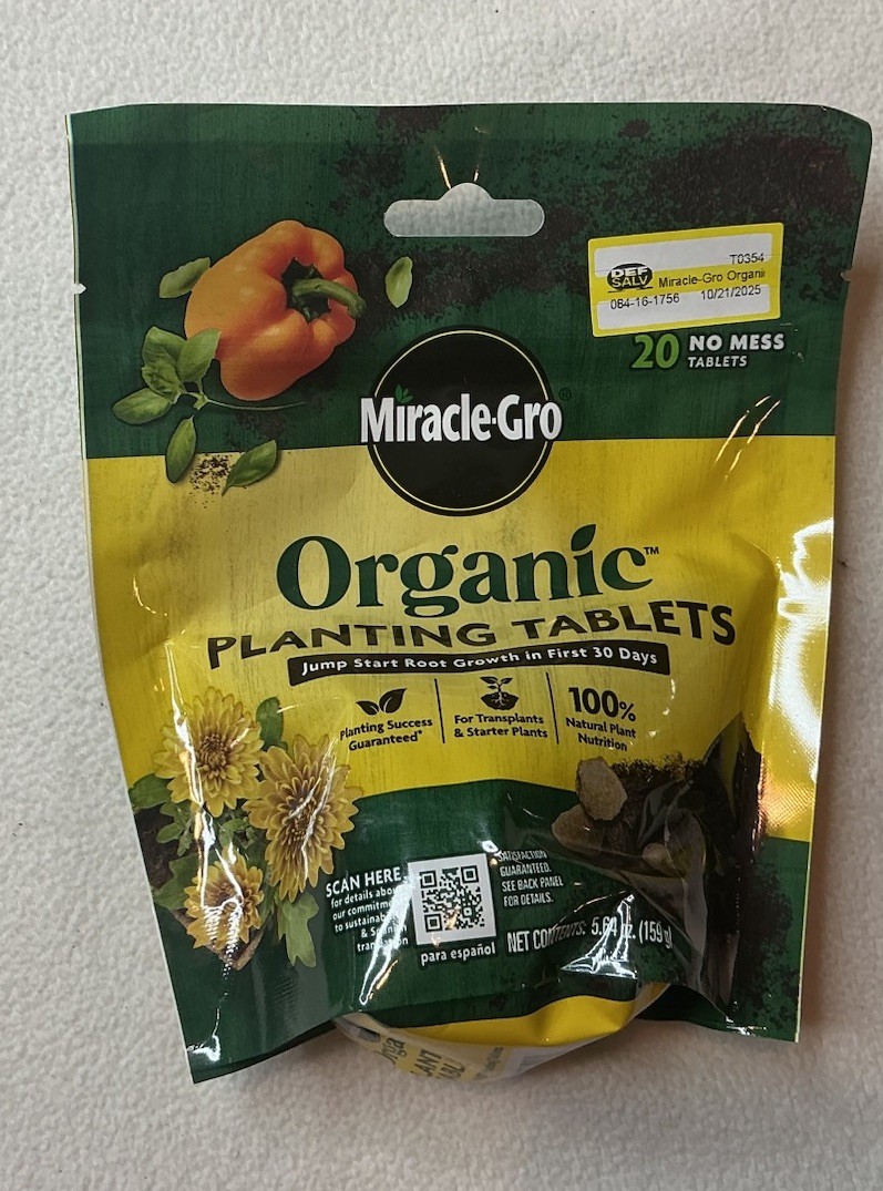 Miracle-Gro Organic Tablets One Pack