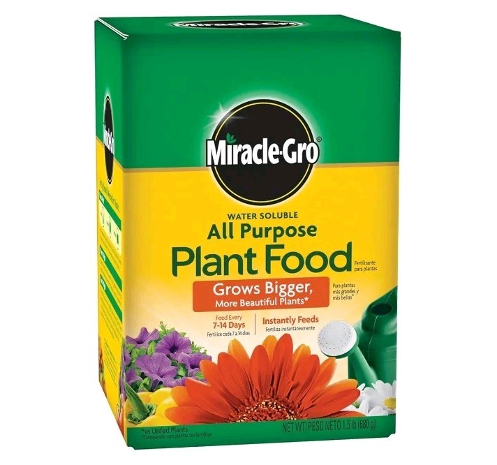 Miracle-Gro Water Soluble All Purpose Plant Food Fertilizer 1.5 lb Free Delivery