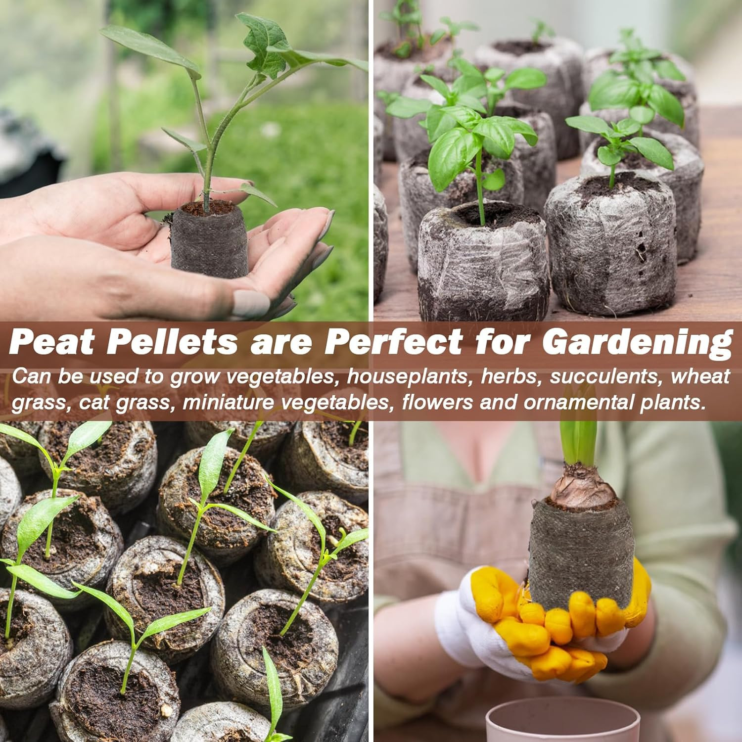 100Pcs 30Mm Peat Pellets for Seedlings, Seed Starter Pods Seed Starting Plugs So