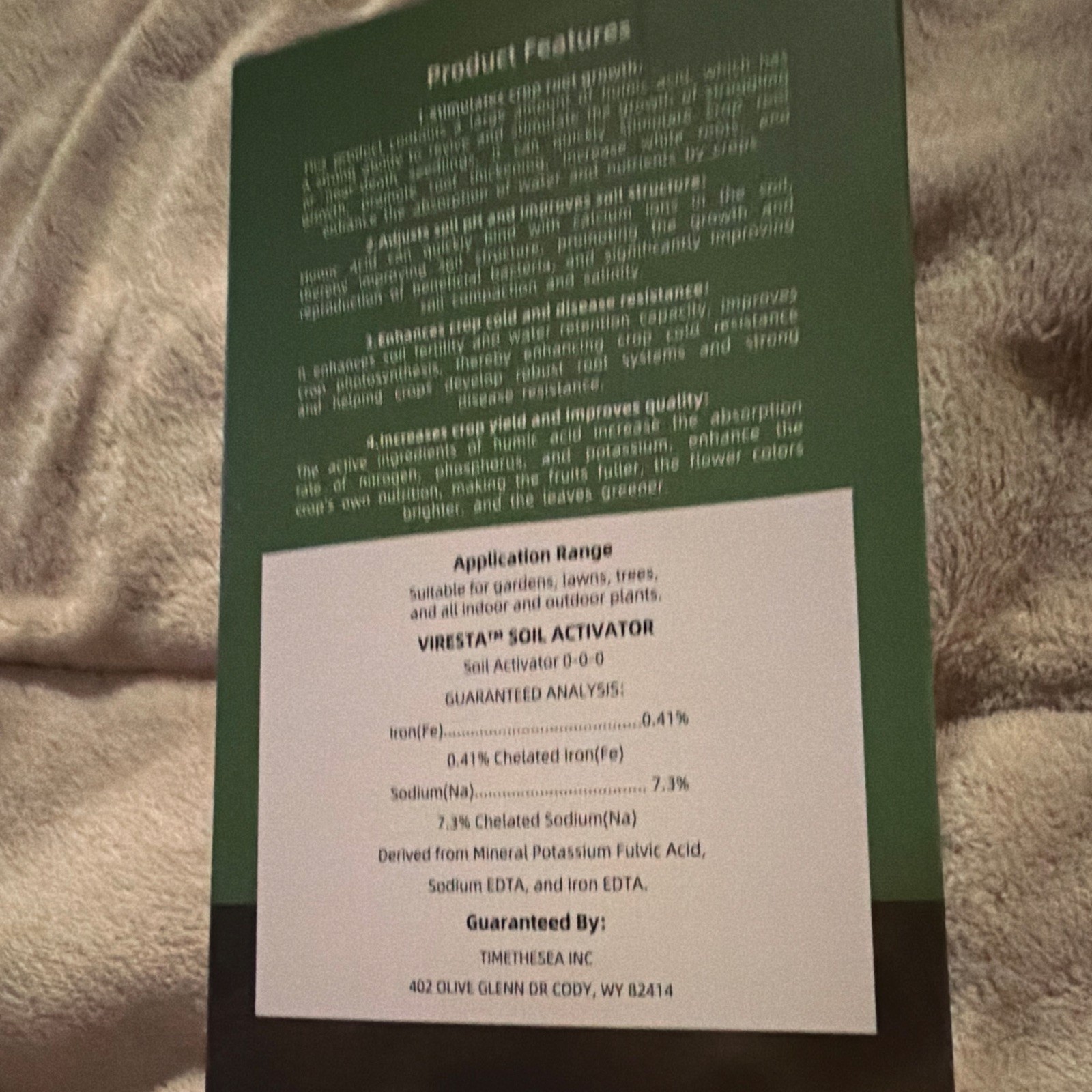Viresta Soil Activator Organic Water Soluble Powder Concentrate 12.35 oz