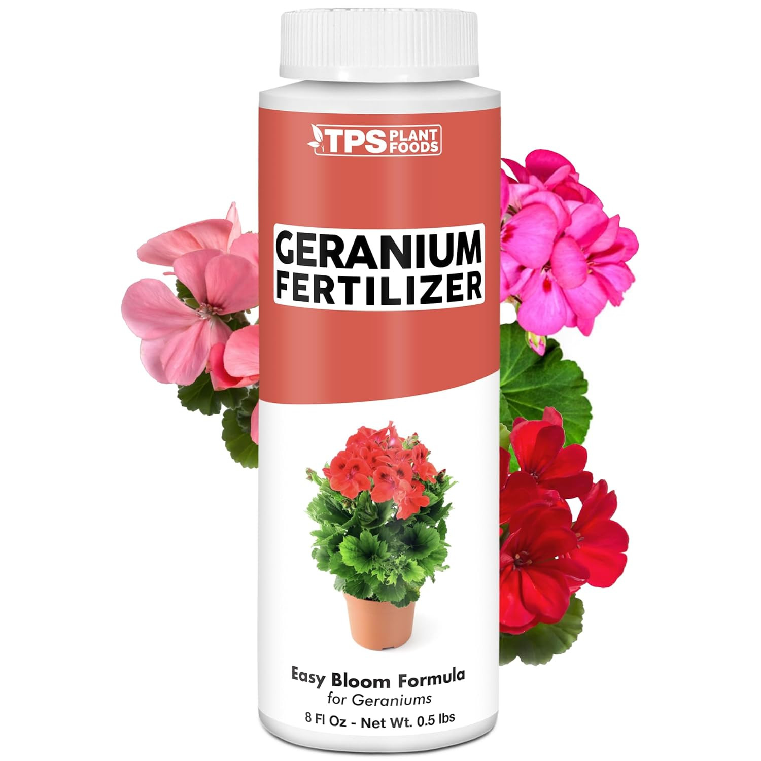 Geranium Fertilizer – Liquid Plant Food for Vibrant Blooms, Stronger Roots & Hea