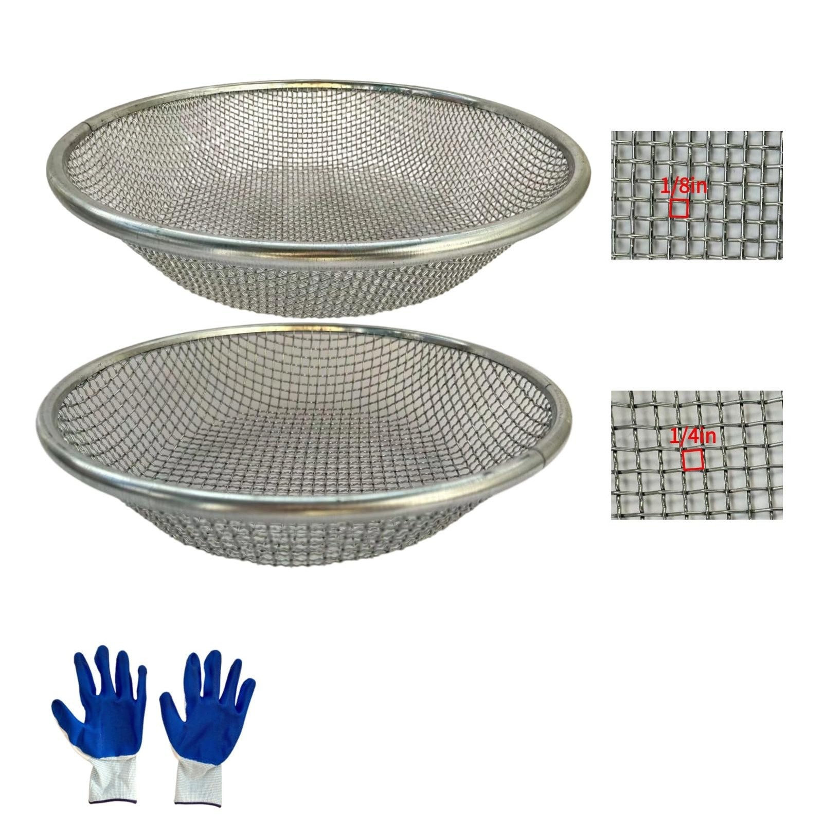 2PCS Soil Sifter for Gardening,Compost Sifter for 5 Gallon,Sieve for Compost,…