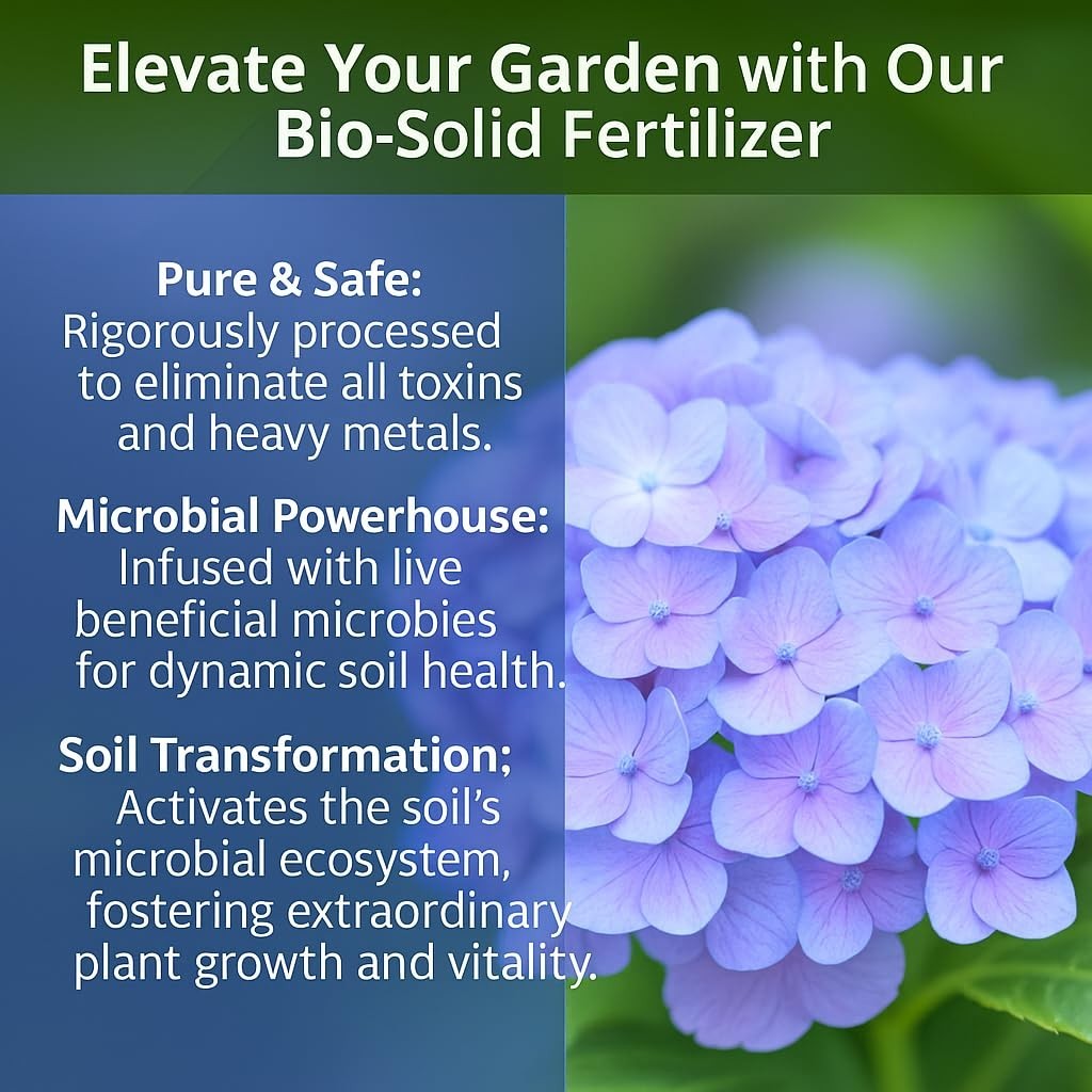 Premium 8-4-8 Acidic Fertilizer for Hydrangeas – Iron & Sulfur Soil Acidifier –