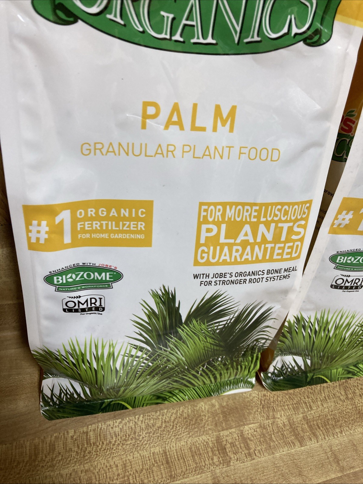 2 Pack Jobe’s Organics Granules Palm Plant Food 4 lb. Each New
