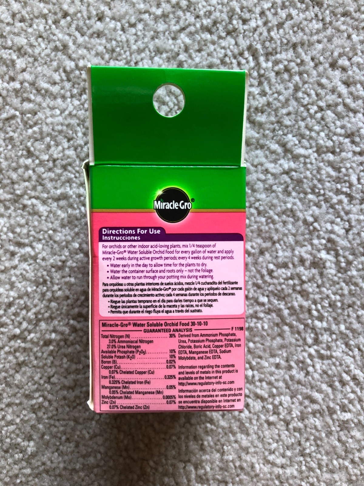 MiracleGro Water Soluble Orchid Food For Orchids & All Acid-loving Plants 8 Oz.
