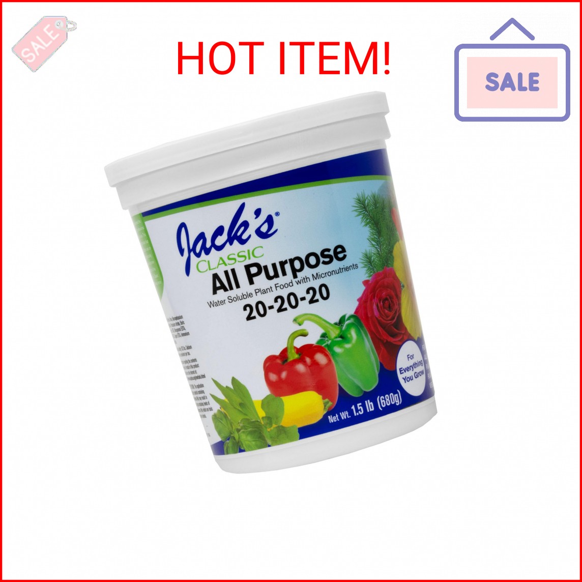 Jack’s Classic All Purpose 20-20-20 Water Soluble Plant Food (1.5lbs)