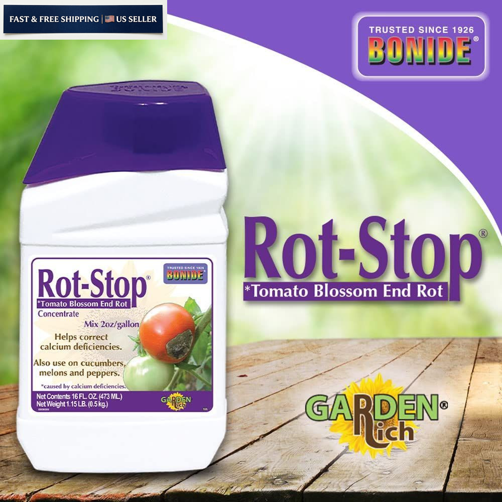 Bonide Rot-Stop Tomato Blossom End Rot, 16 oz Concentrated 16 oz, Brown/A