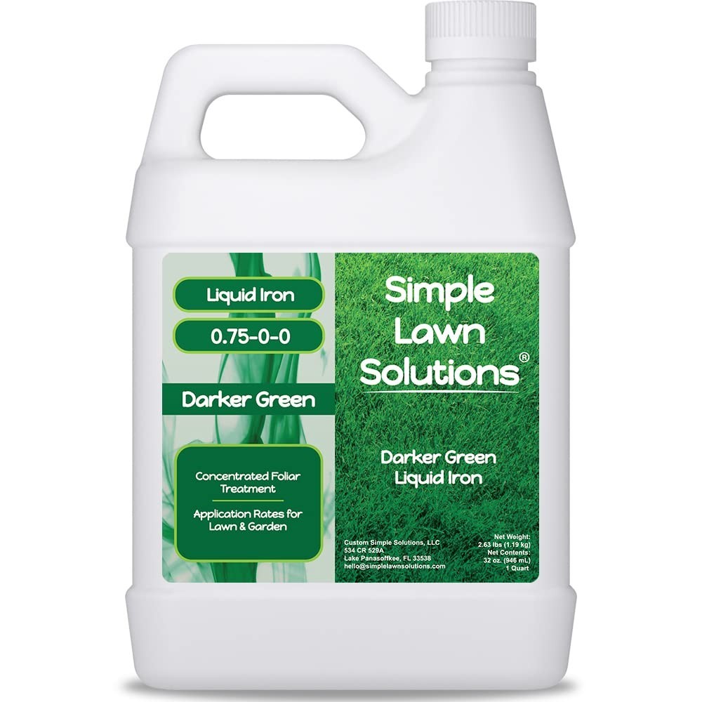 Liquid Iron Fertilizer for Darker Green Grass & Plants – Chelated Micronutrients