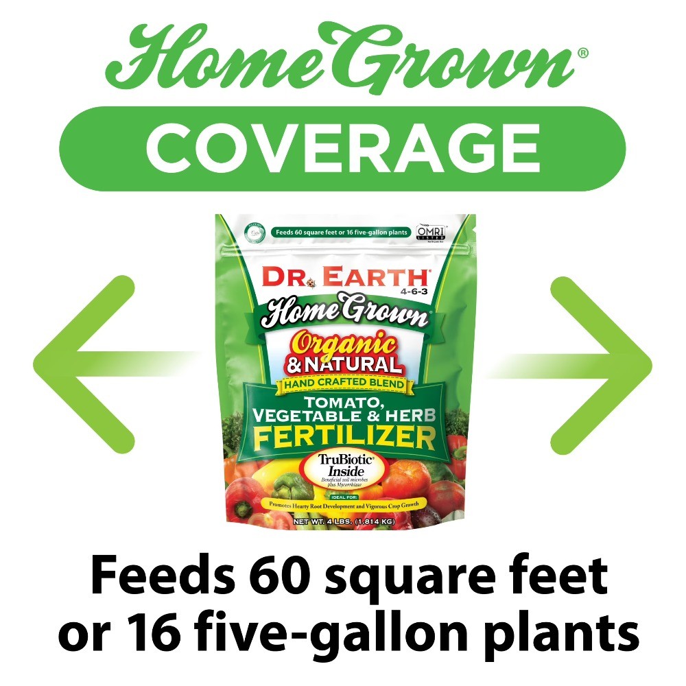Dr. Earth Organic & Natural Home Grown Tomato and Vegetable Food, 4 lb.