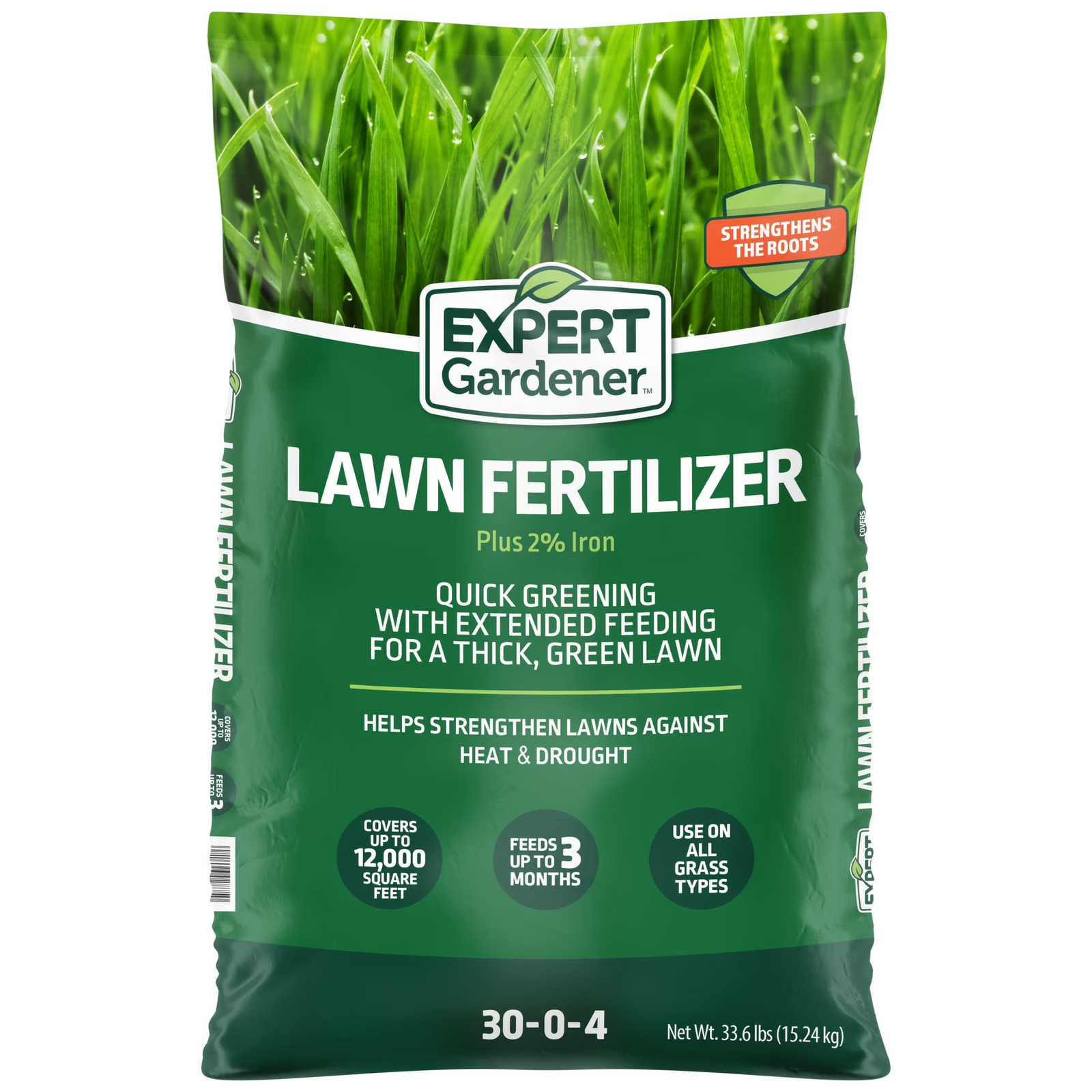 Lawn Food Fertilizer plus 2% Iron,14 Lb. – Covers 5,000 Sq. Ft