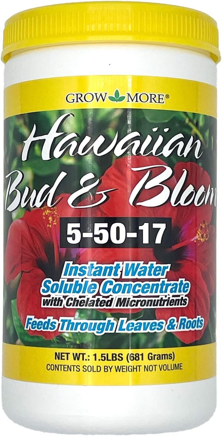 Urea-Free Hawaiian Bud and Bloom 5-50-17 Fertilizer – 1.5lbs of Water Soluble