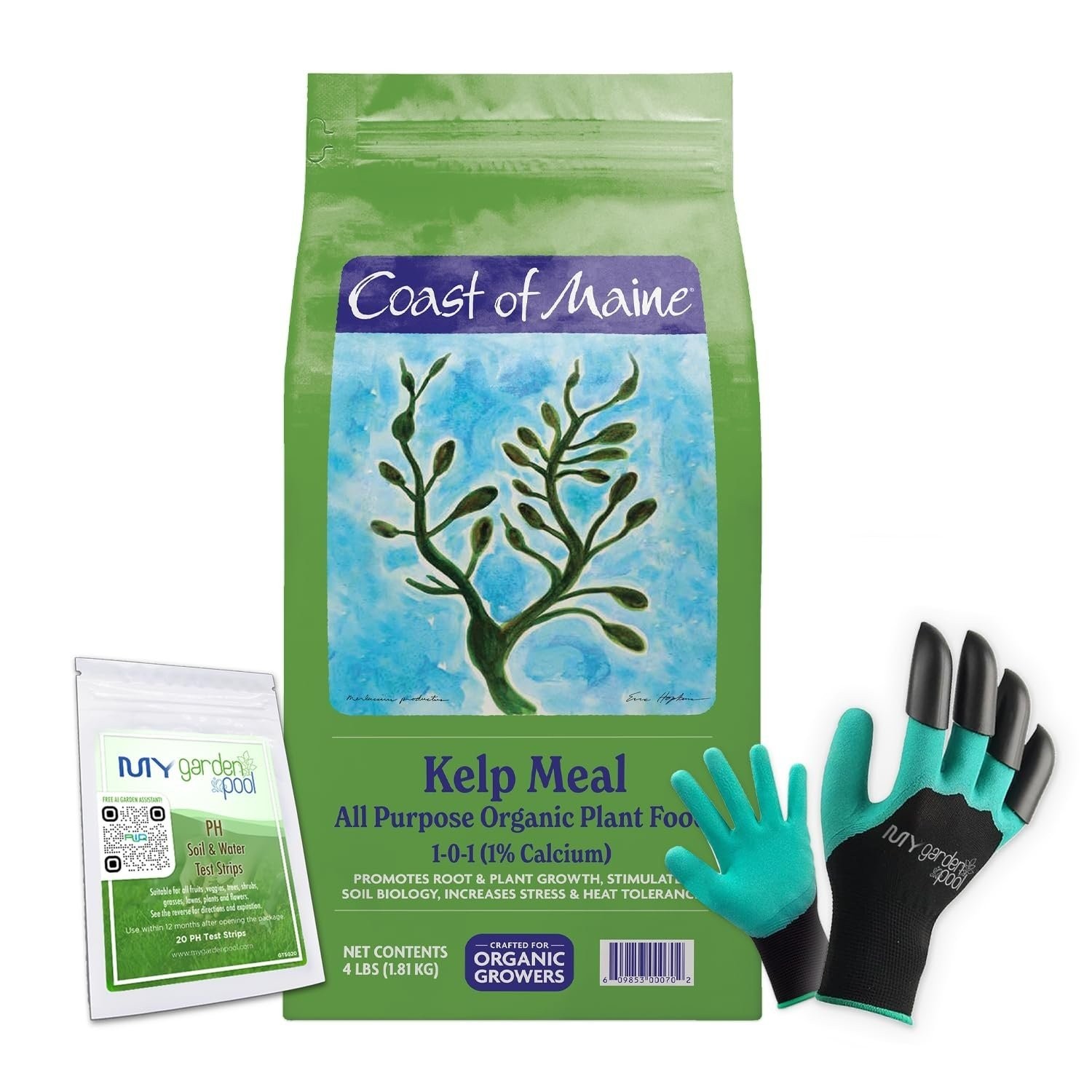 Coast of Maine KM6000 Kelp Meal Plant Food 4 LB – Organic Seaweed Fertilizer…
