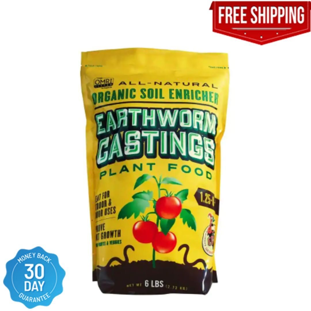 Earthworm Castings Plant Food – Organic Fertilizer for Healthy Plant Growth NEW